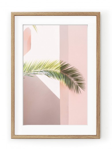 Tablou Pink Palm Oak