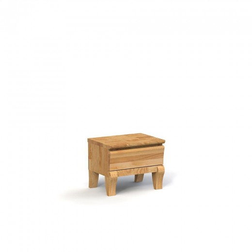 Noptiera din lemn masiv de stejar Bona natural, l50xA38xH40 cm
