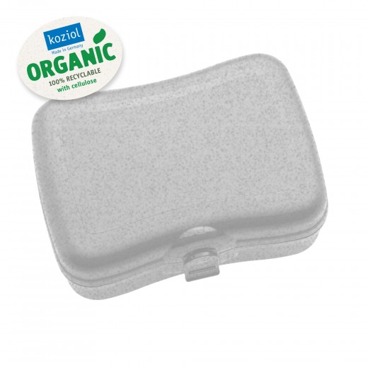 Cutie pentru pranz, 100% Reciclabil, Basic Organic Gri, L16,8xl12,2xH6,6 cm
