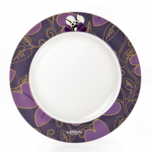 Set 4 farfurii, Purple, 21,5 cm, Lover by Lover