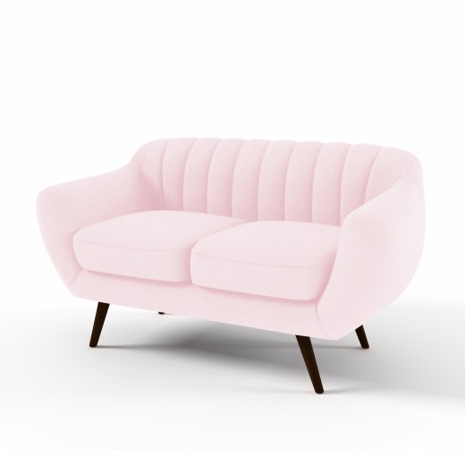 Canapea Fixa 2 locuri Kennet Pastel Pink