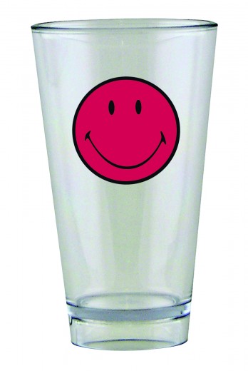 Pahar pentru party Smiley Tumbler Visiniu/Transparent, 330 ml