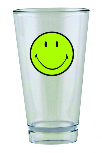 Pahar pentru party Smiley Tumbler Verde/Transparent, 330 ml