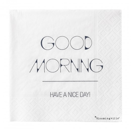 Pachet Servetele Good Morning... Bleumarin, l25xL25 cm, 20 buc/pachet