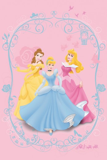 Covor Disney Kids Princess Colors 88541, Imprimat Digital