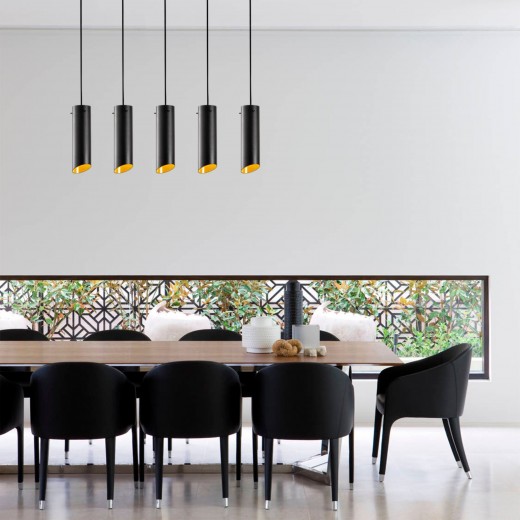 Lustra Sivani MR-980 Negru / Galben