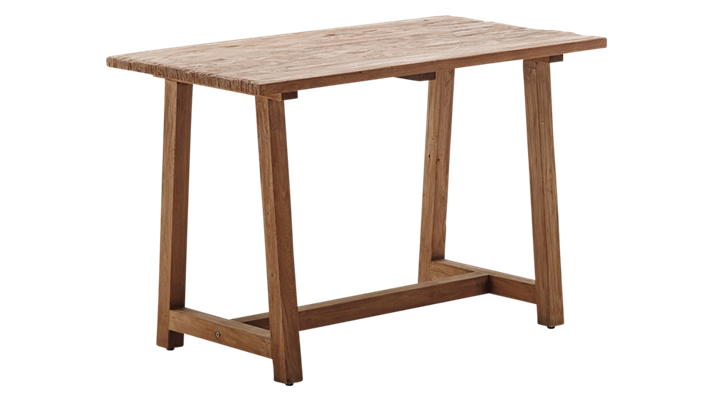 Masa de birou outdoor din lemn de Tec Lucas, L110xl60xh73 cm