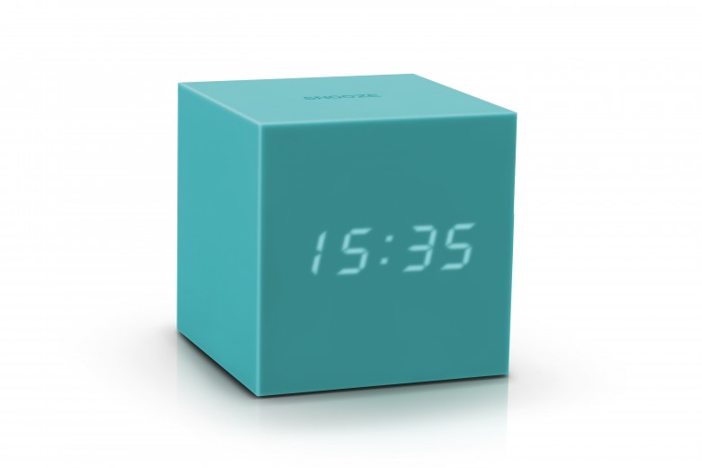 Ceas inteligent cu senzor de alarma Gravity Cube Click Clock Green