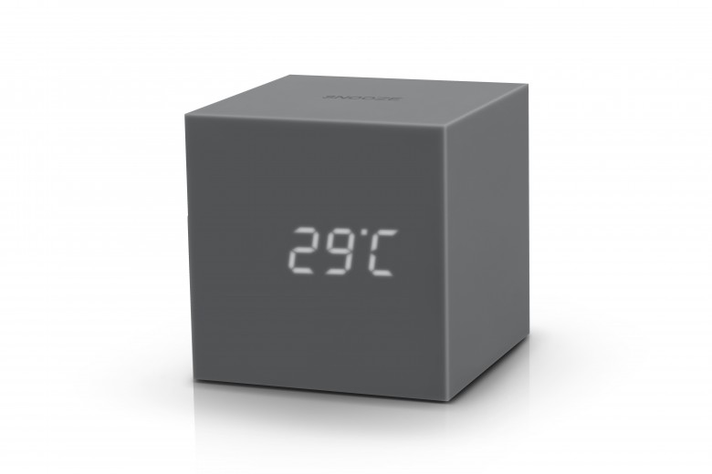 Ceas inteligent cu senzor de alarma Gravity Cube Click Clock Grey