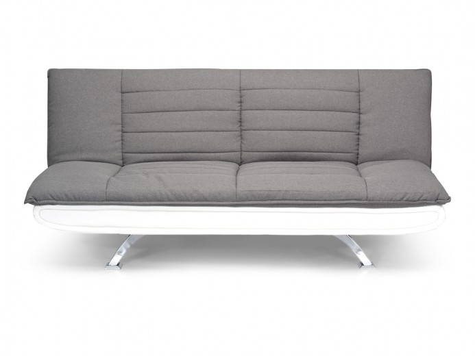 Canapea extensibila tapitata cu stofa, 3 locuri Bart Grey/White, l185xA102xH86 cm