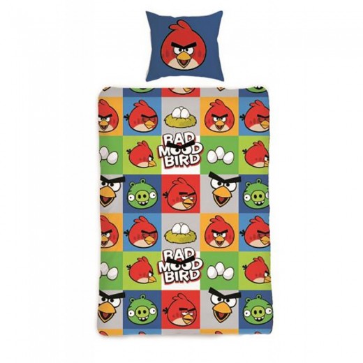 Lenjerie de pat copii Cotton Angry Birds AB-129BL