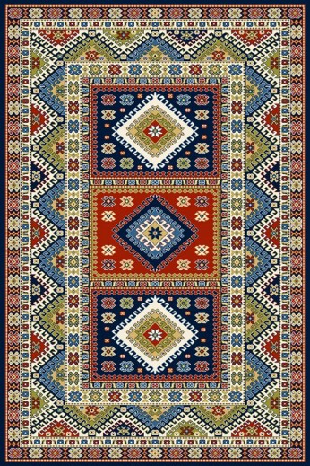 Covor Aras Navy Blue, Wilton