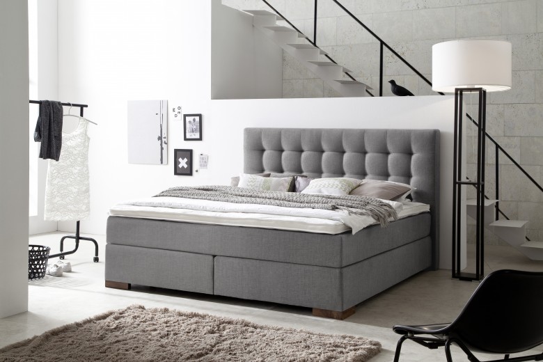 Pat tapitat cu stofa Areo Boxspring