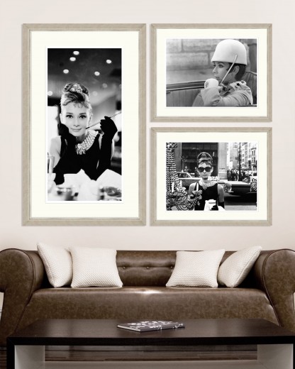 Tablou 3 piese Framed Art Audrey Hepburn 