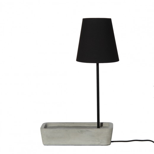 Lampa de birou Base Concrete/Black