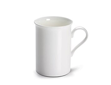 Set 6 Cani Cashmere Flared Alb, Portelan, 340 ml