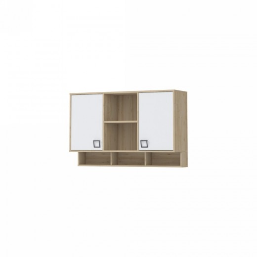 Biblioteca suspendata din pal, cu 2 usi, pentru copii, Kiki MRS Small Fag, l128xA37xH82 cm