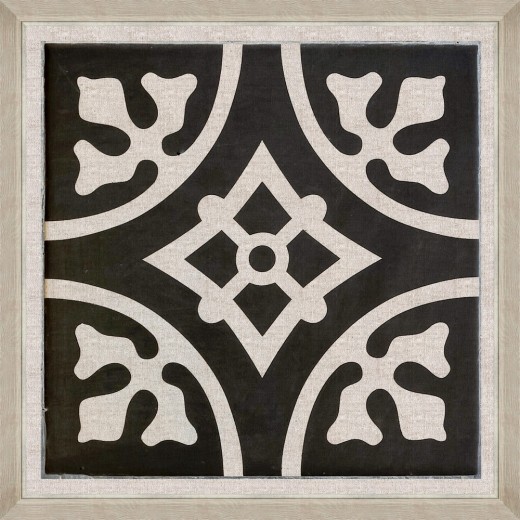 Tablou Framed Art Black Tile IV