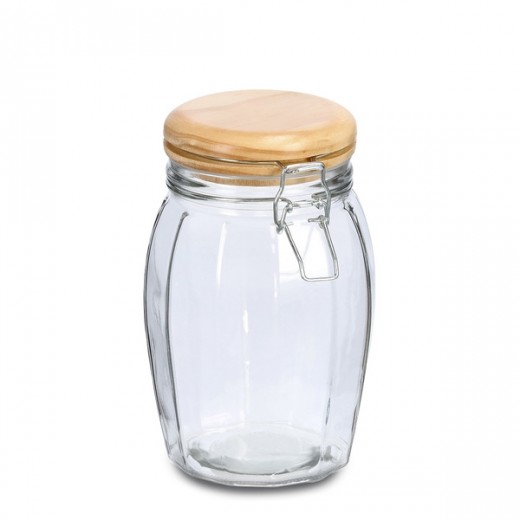 Borcan pentru depozitare cu capac, inchidere ermetica, Clip Closure Storage Medium, 1200 ml, Ø12,2xH19,1 cm