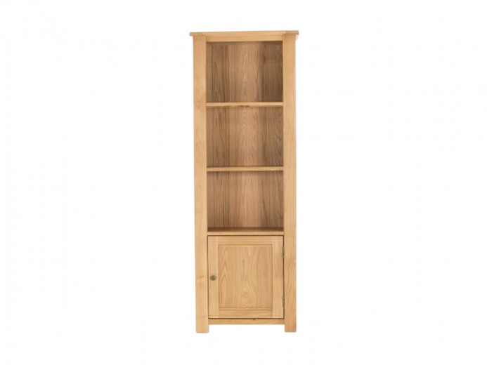 Biblioteca din lemn de stejar si furnir Breeze Oak, l68xA38xH184 cm