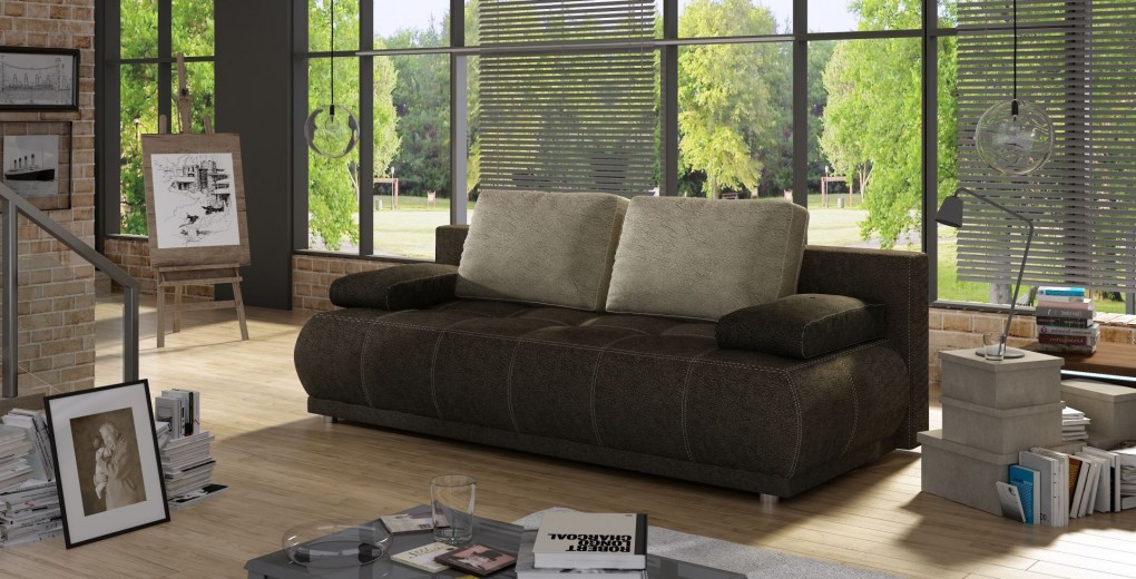 Canapea extensibila cu lada de depozitare, 3 locuri Sonic, L200xA92xH83 cm