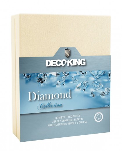 Cearceaf pentru saltea cu elastic Diamond Cream