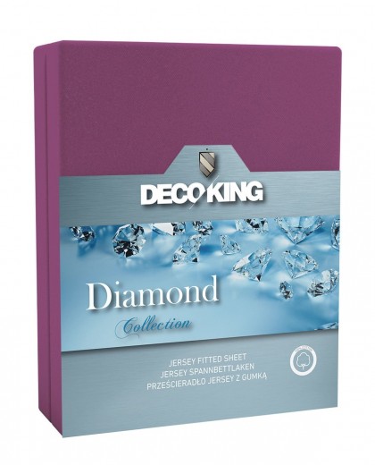 Cearceaf pentru saltea cu elastic Diamond Violet