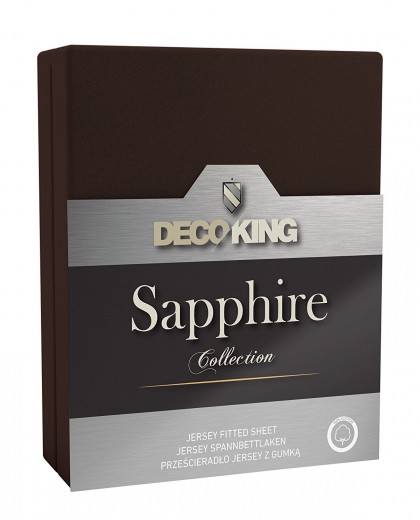 Cearceaf pentru saltea cu elastic Sapphire Chocolate
