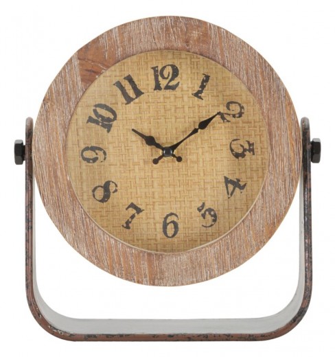 Ceas de masa Clock Round Maro, L23,5xl7xH24 cm