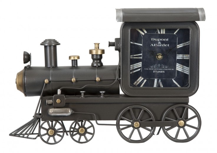 Ceas de masa Locomotive Grafit, 38 x 26 cm