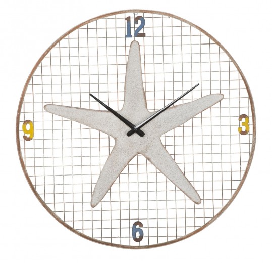 Ceas de perete Starfish Multicolor, Ø57 cm
