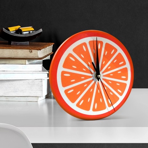 Ceas de birou Orange, Ø22 cm