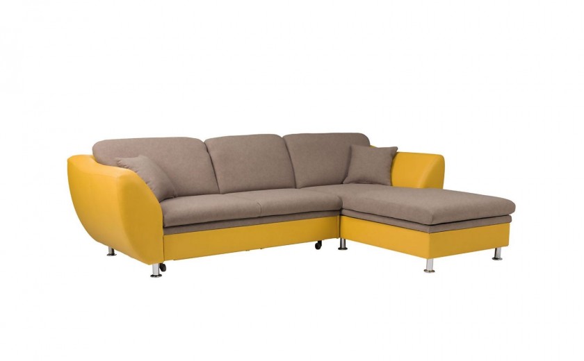 Coltar extensibil Lugano cu sezlong pe dreapta, l268xA185xH84 cm