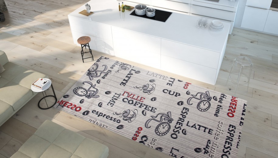 Covor Coffee 4001 Gri, 80 x 150 cm