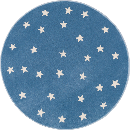 Covor Gwiazdy Blue Round, Wilton