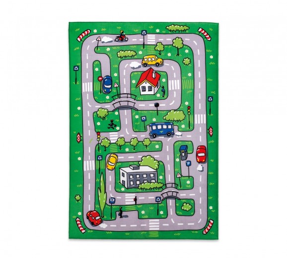 Covor pentru copii din PE Soft Traffic Multicolour, 100 x 150 cm