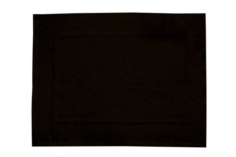 Covoras pentru baie din bumbac, Terry Paradise Negru, 50 x 70 cm
