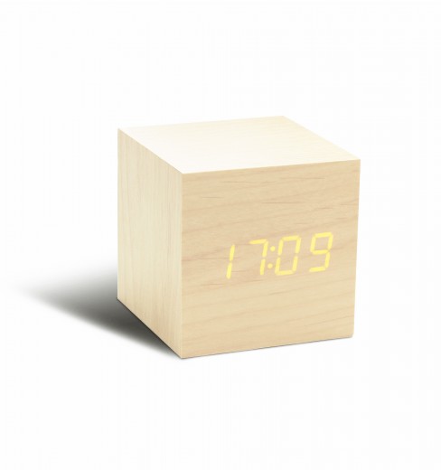 Ceas inteligent Cube Click Clock Maple/Orange