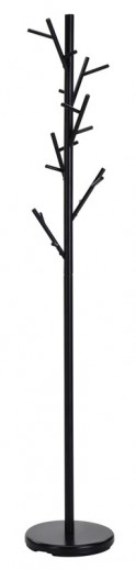 Cuier din metal, Wes33 Negru, Ø30xH176 cm