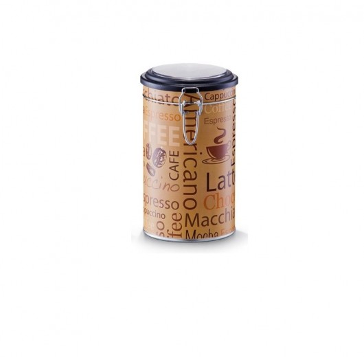 Cutie metalica pentru cafea, cu capac Americano Camel / Multicolor, Ø11xH20 cm