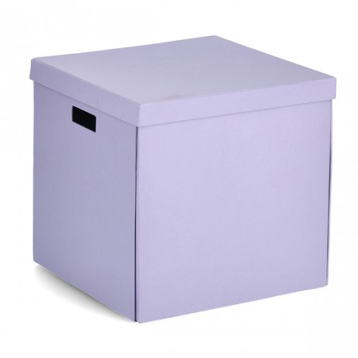 Cutie pentru depozitare, din carton reciclat, Fold Large Lila, L33,5xl33xH32 cm