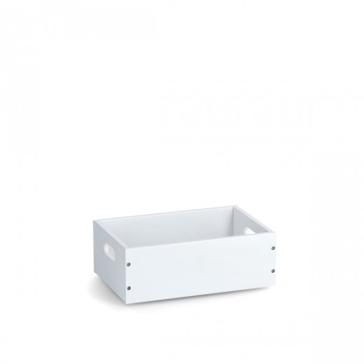 Cutie pentru depozitare, din MDF, Stack Small Alb, L30xl20xH11 cm