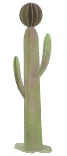 Decoratiune metalica Cactus Slim Verde, l39xA24xH118 cm