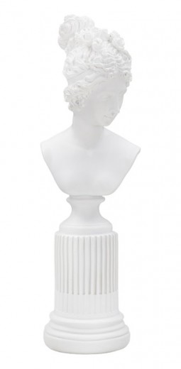 Decoratiune din polirasina Statua Woman Alb, L11xl10,5xH35,5 cm