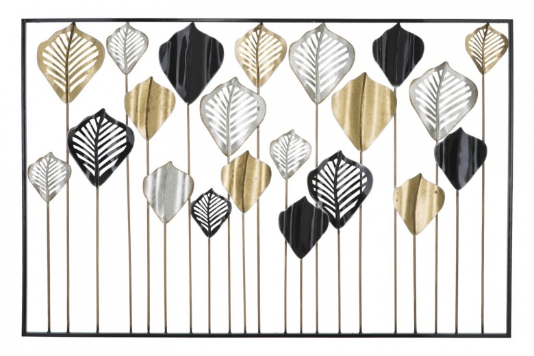 Decoratiune metalica de perete Lex A Multicolor, l120xA2,5xH78,5 cm