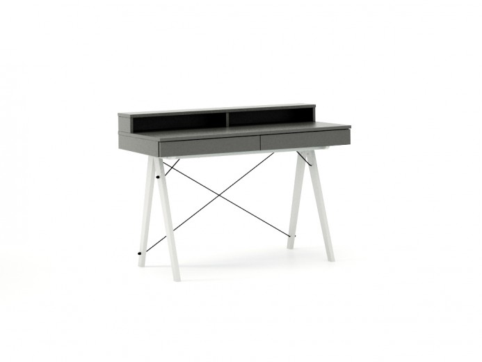 Masa de birou Basic White Grey, L100xl50xh85 cm