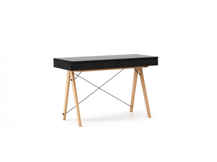 Masa de birou desk Basic Beech Black, L100xl50xh75 cm