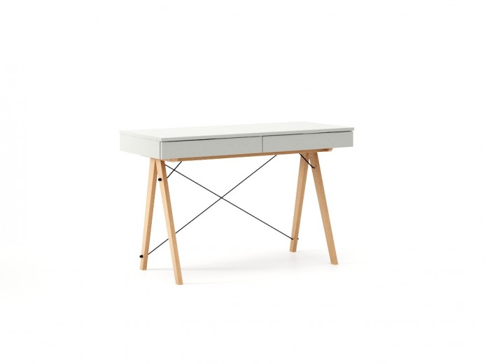 Masa de birou desk Basic Beech Light Grey, L100xl50xh75 cm
