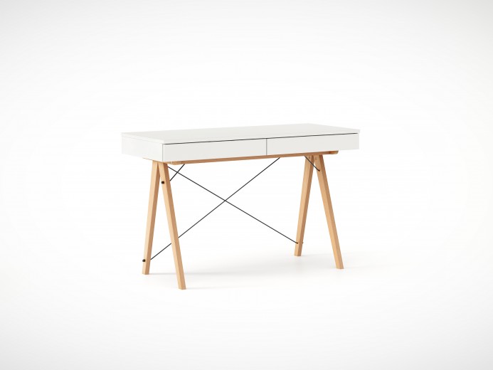 Masa de birou desk Basic Beech White, L100xl50xh75 cm