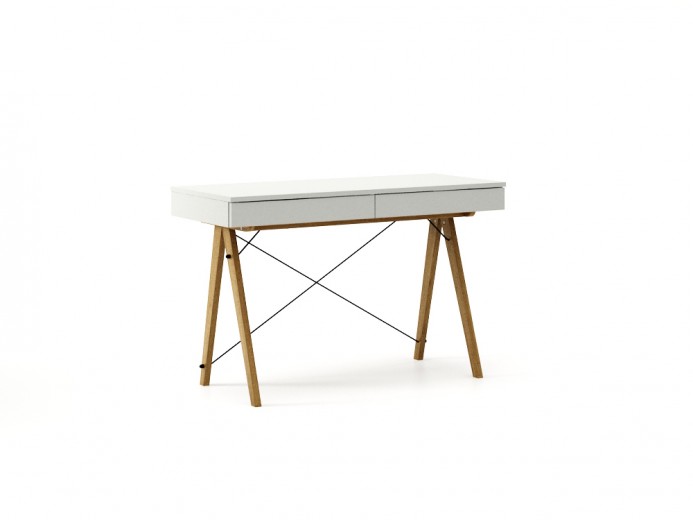 Masa de birou desk Basic Oak Light Grey, L100xl50xh75 cm